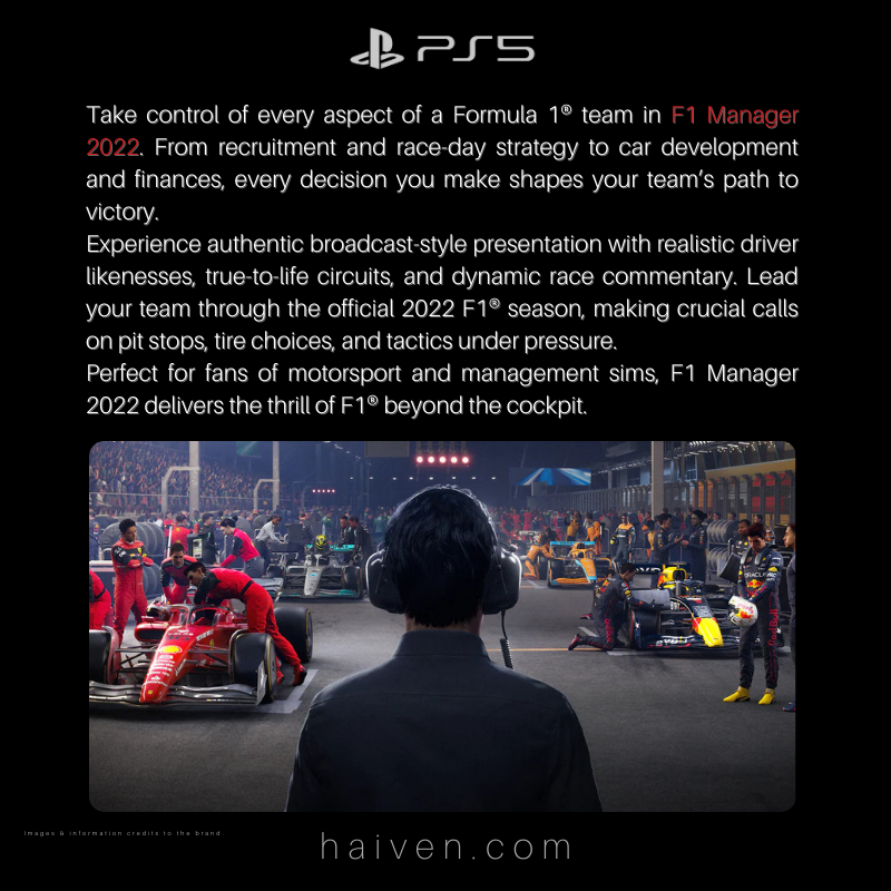 F1 Manager 2022 – PS5
