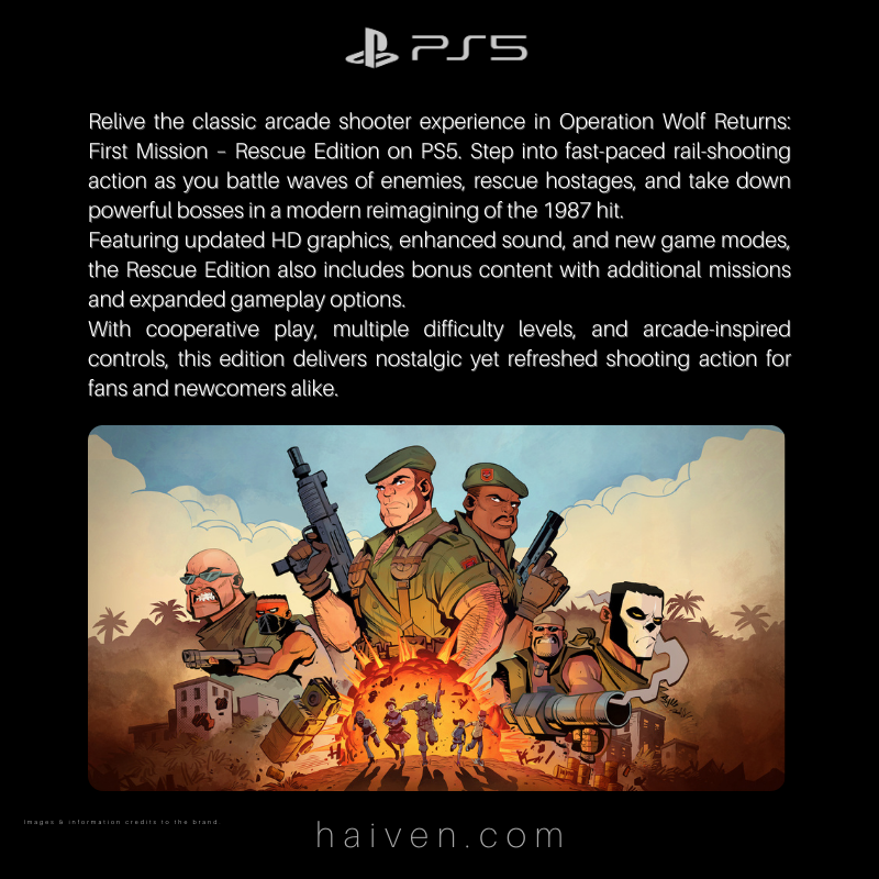 Operation Wolf Returns: First Mission – Rescue Edition – PS5