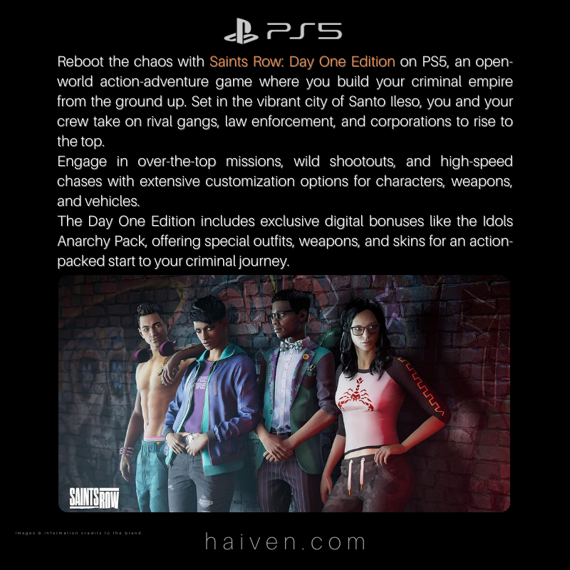 Saints Row: Day One Edition – PS5