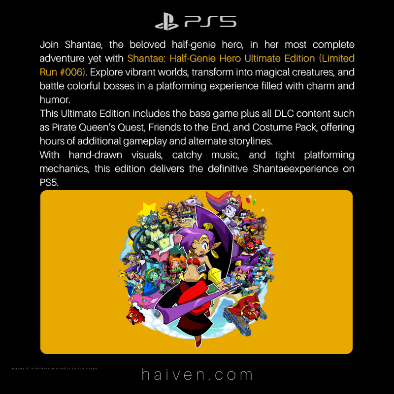 Shantae: Half-Genie Hero Ultimate Edition (Limited Run #006) – PS5