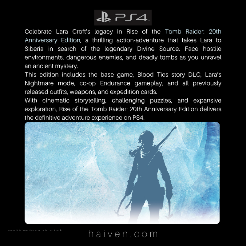Rise of the Tomb Raider: 20th Anniversary Edition – PS4
