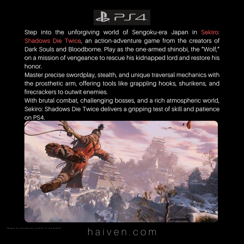 Sekiro: Shadows Die Twice – PS4