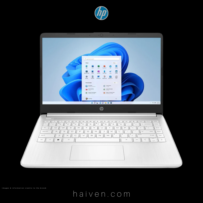 HP 14-Dq0732Ds Intel Pentium N5030 4GB RAM 256GB SSD Windows 11 White