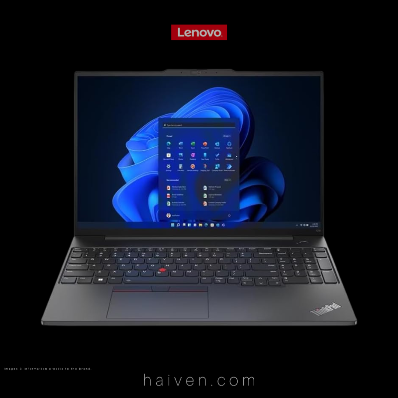 Lenovo ThinkPad E16 Intel Core i5-1335U 8GB RAM 512GB SSD 16-Inch FHD Windows 11 Black