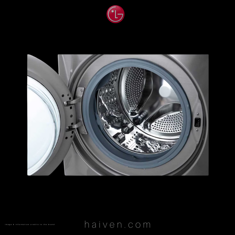 LG Front Load Washing Machine – F0L9D4P2S – 15kg Capacity – Silver