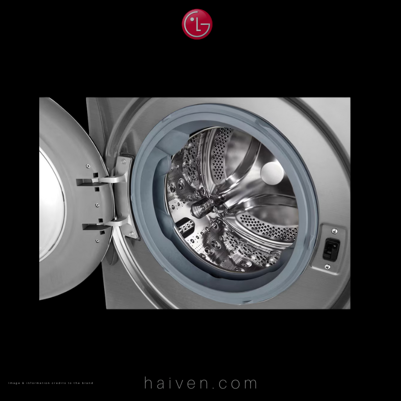 LG Front Load Washing Machine with Dryer – F4V5RGP2T – 10kg Wash / 7kg Dry – Silver