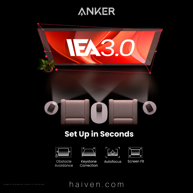 Anker Nebula Mars 3 Air D2325211 400 ANSI-Lumen Smart Portable Projector