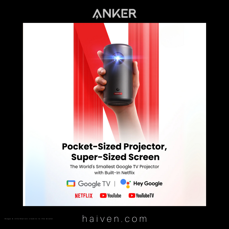 Anker Nebula Capsule 3 D2425211 200 ANSI-Lumen Portable Mini Projector