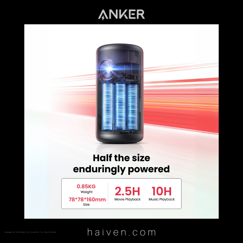 Anker Nebula Capsule 3 D2425211 200 ANSI-Lumen Portable Mini Projector