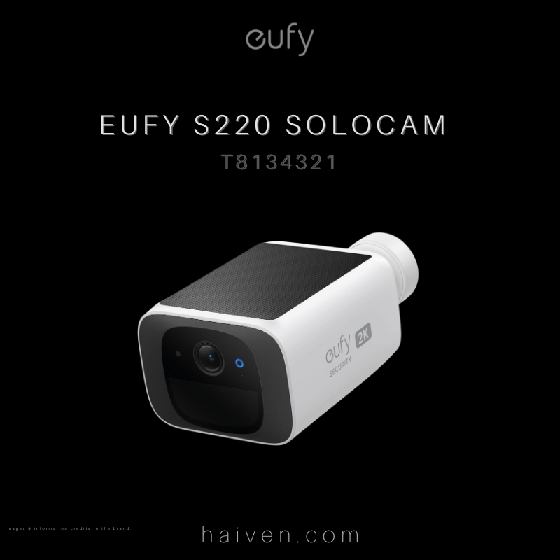 Eufy S220 SoloCam T8134321 White Solar-Powered Wireless Security Camera