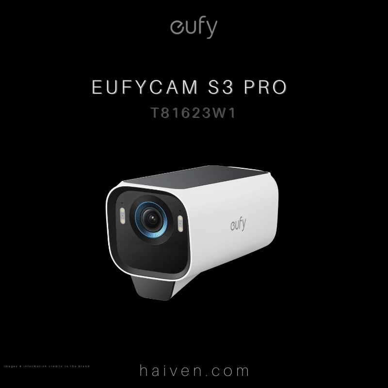EufyCam S3 Pro T81623W1 White Add-On Security Camera