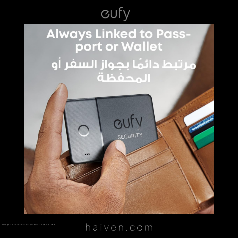 Eufy Smart Tracker Card T87B2011 Black Bluetooth Location Tracker