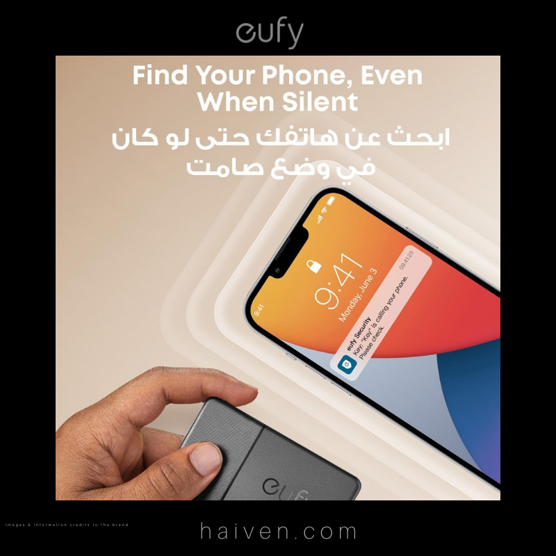Eufy Smart Tracker Card T87B2011 Black Bluetooth Location Tracker