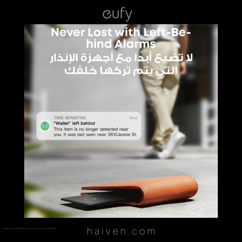 Eufy Smart Tracker Card T87B2011 Black Bluetooth Location Tracker
