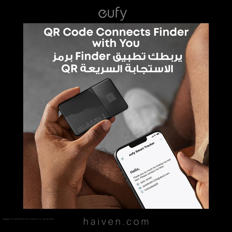 Eufy Smart Tracker Card T87B2011 Black Bluetooth Location Tracker