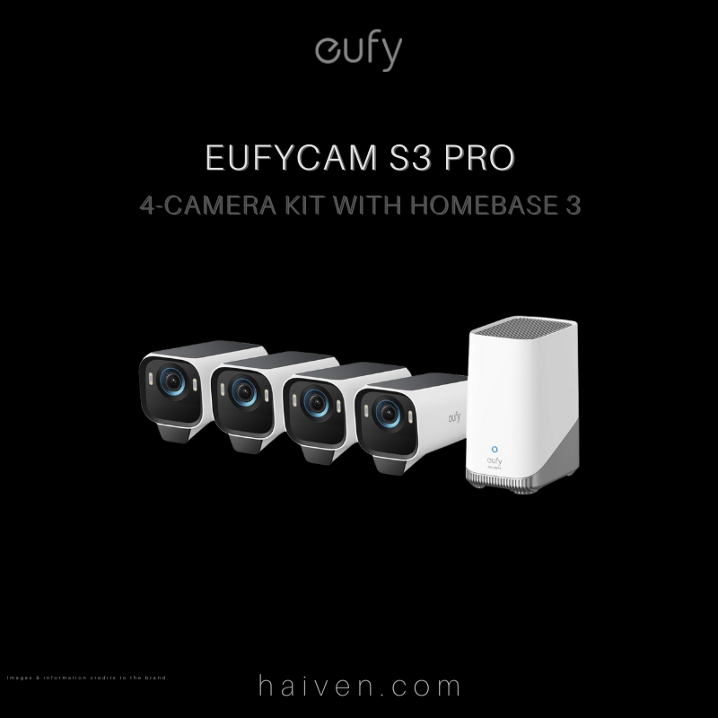 EufyCam S3 Pro 4-Camera Kit White