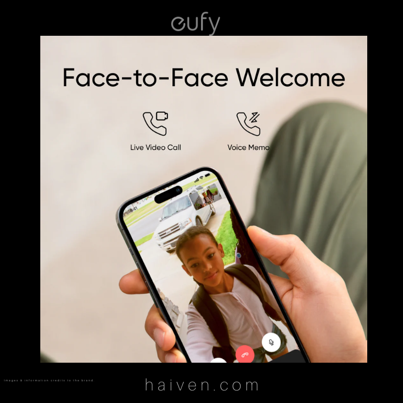 Eufy Video Doorbell C30 Smart Wi-Fi Doorbell Black