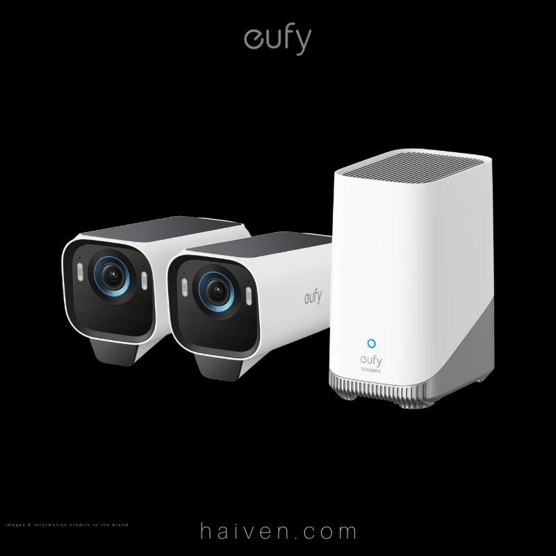 EufyCam S3 Pro T88923W1 White 2-Camera Kit with HomeBase 3