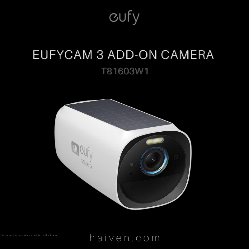 EufyCam 3 T81603W1 White 4K Camera