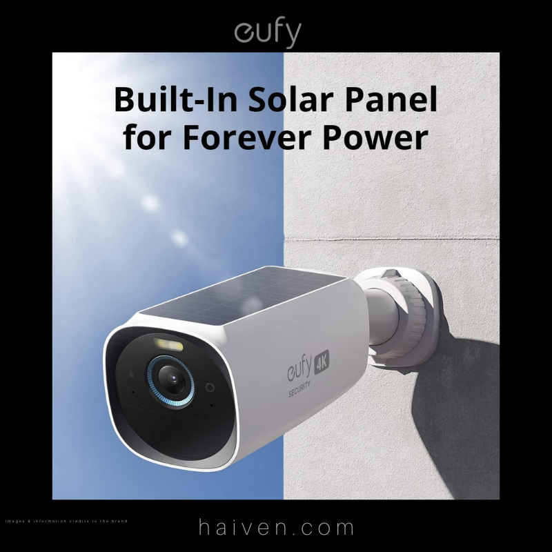 EufyCam 3 T81603W1 White 4K Add-On Battery Security Camera