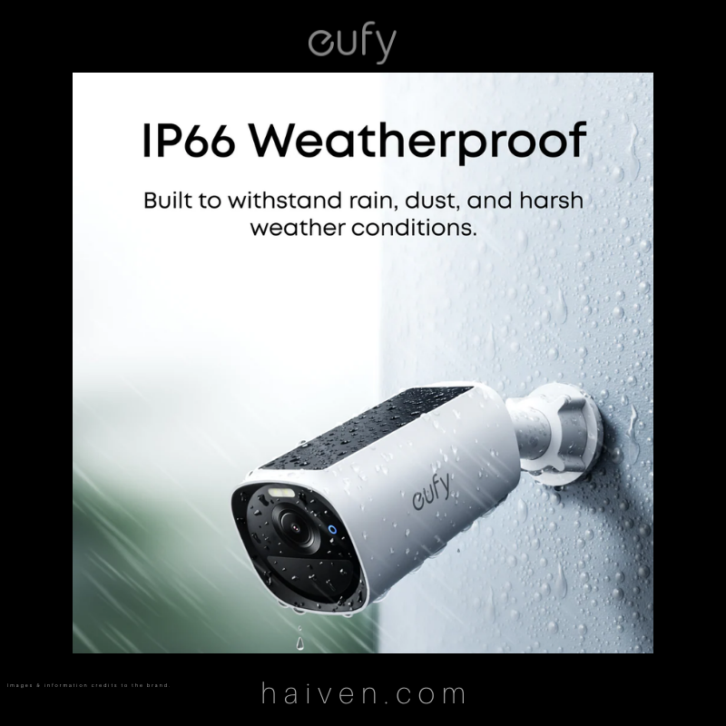 Eufy E40 E8144323 White 2-Camera Kit with External Solar Panels