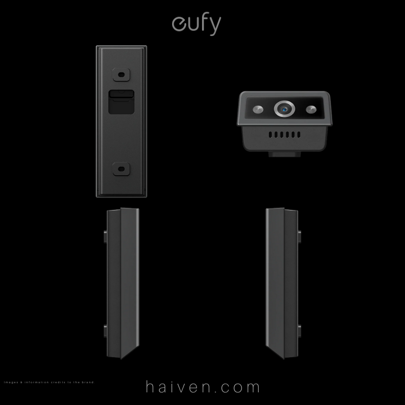 Eufy Video Doorbell E340 E8214311 Black with Chime