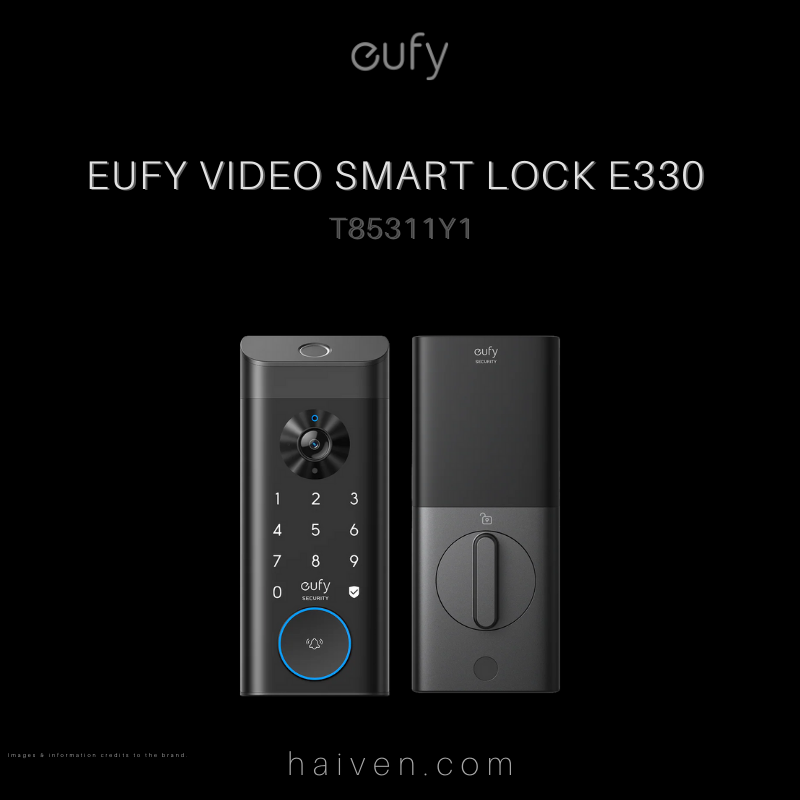 Eufy E330 Video Lock T85311Y1 3-in-1 Smart Door Lock with Camera