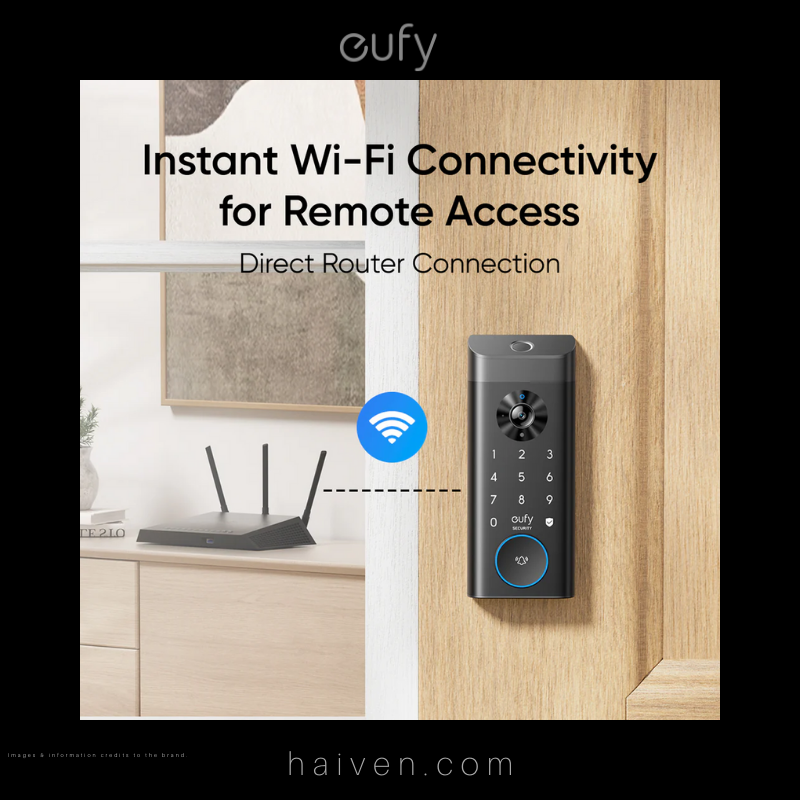 Eufy E330 Video Lock T85311Y1 3-in-1 Smart Door Lock with Camera