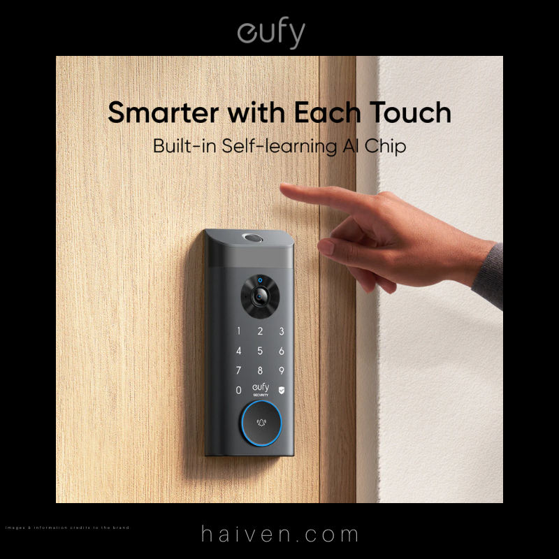 Eufy E330 Video Lock T85311Y1 3-in-1 Smart Door Lock with Camera