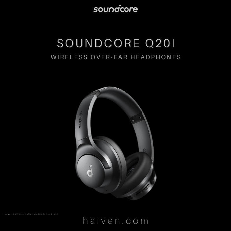 Soundcore Q20i A3004H12 Black Wireless Over-Ear Headphones