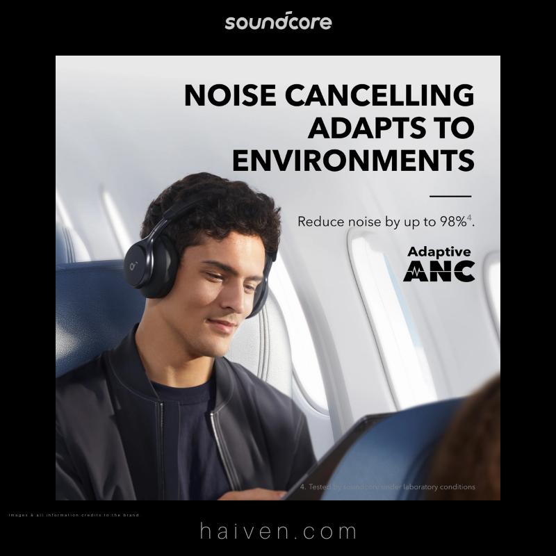 Soundcore Space One A3035011 Black Wireless Over-Ear Headphones