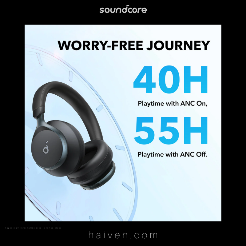 Soundcore Space One A3035011 Black Wireless Over-Ear Headphones