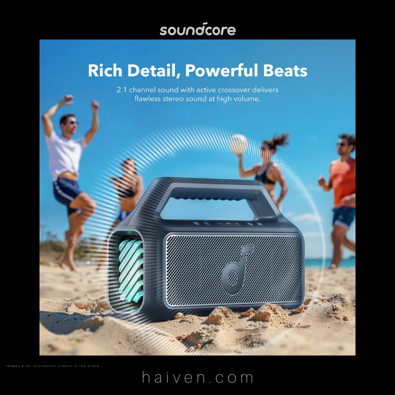 Soundcore Boom 2 A3138011 Black Portable Bluetooth Speaker