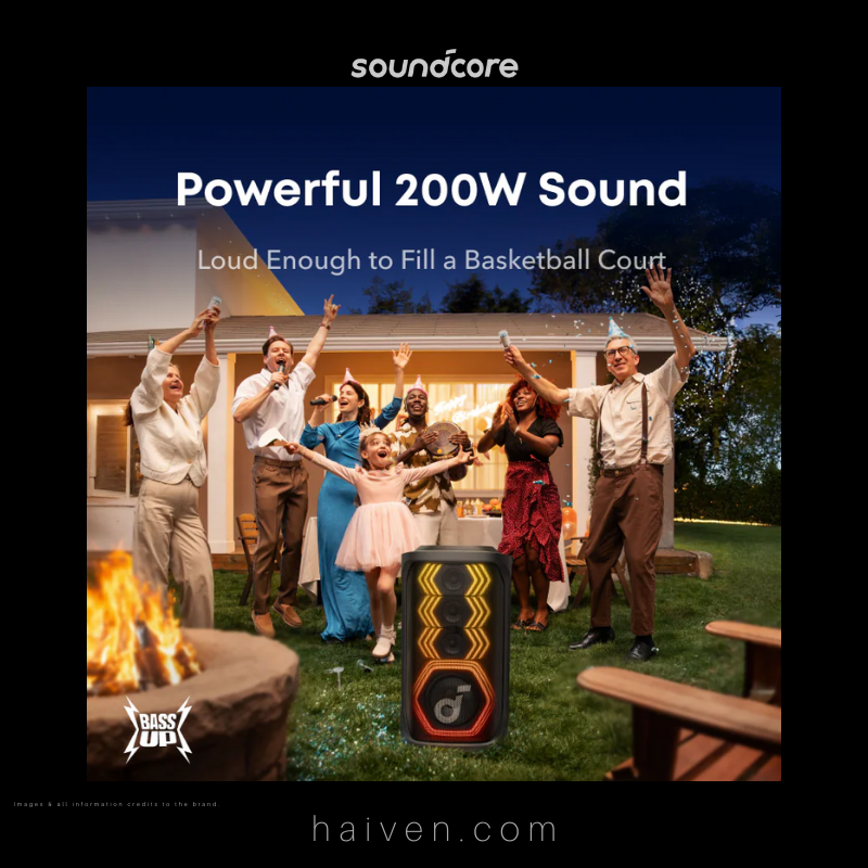 Soundcore Rave 3S A31A3012 Black Portable Party Speaker