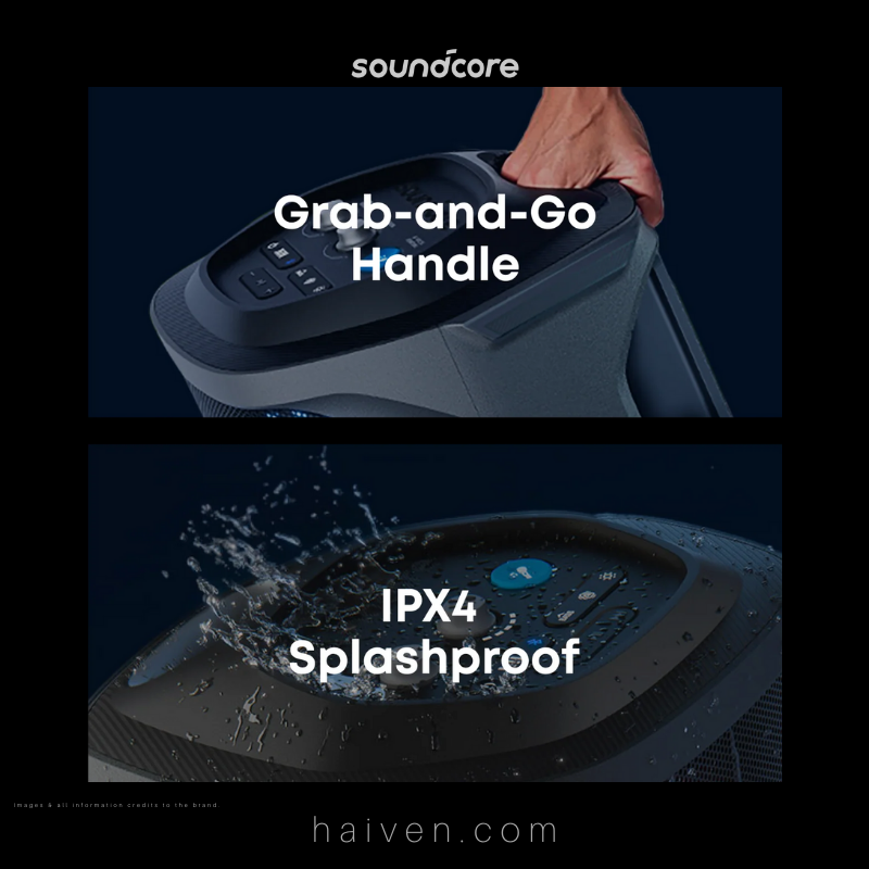 Soundcore Rave 3S A31A3012 Black Portable Party Speaker