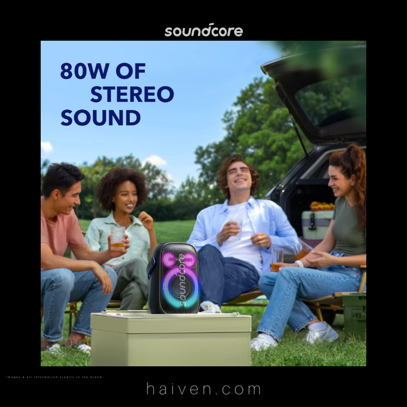 Soundcore Rave Neo 2 A33A1Z11 Black Portable Party Speaker