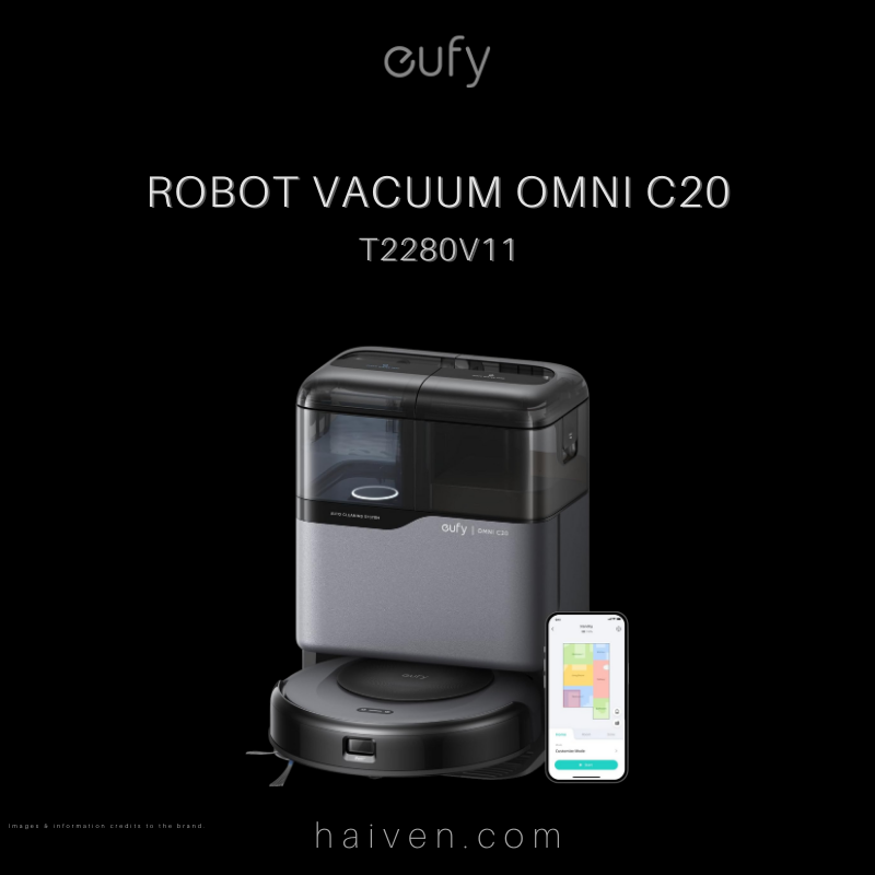 Eufy Robot Vacuum Omni C20 T2280V11 Black