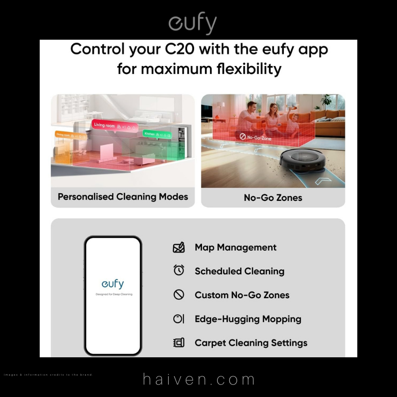 Eufy Robot Vacuum Omni C20 T2280V11 Black