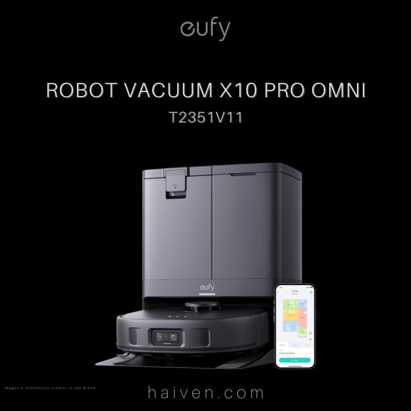 Eufy X10 Pro Omni Robot Vacuum Cleaner Black