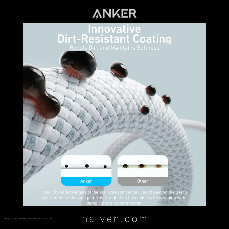 Anker Cable A8060H12 240W 6ft Dirt-Resistant Black