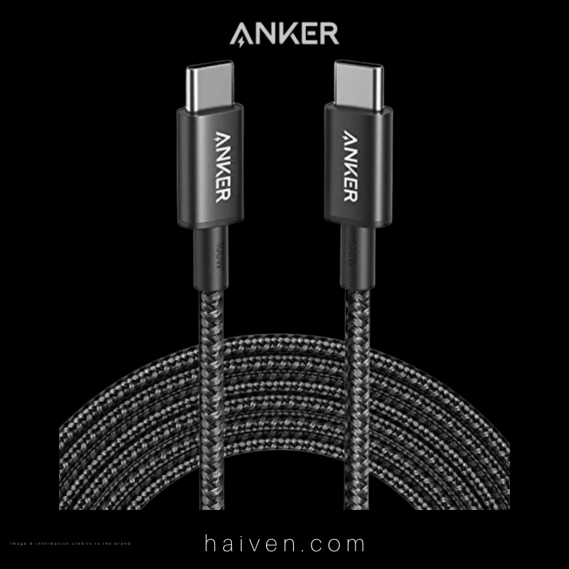 Anker 322 Cable A81B6H11 USB-C to Lightning 6ft Braided Black