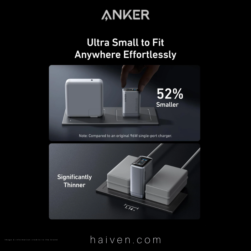 Anker Prime Charger A2688241 100W 3-Port GaNPrime Black