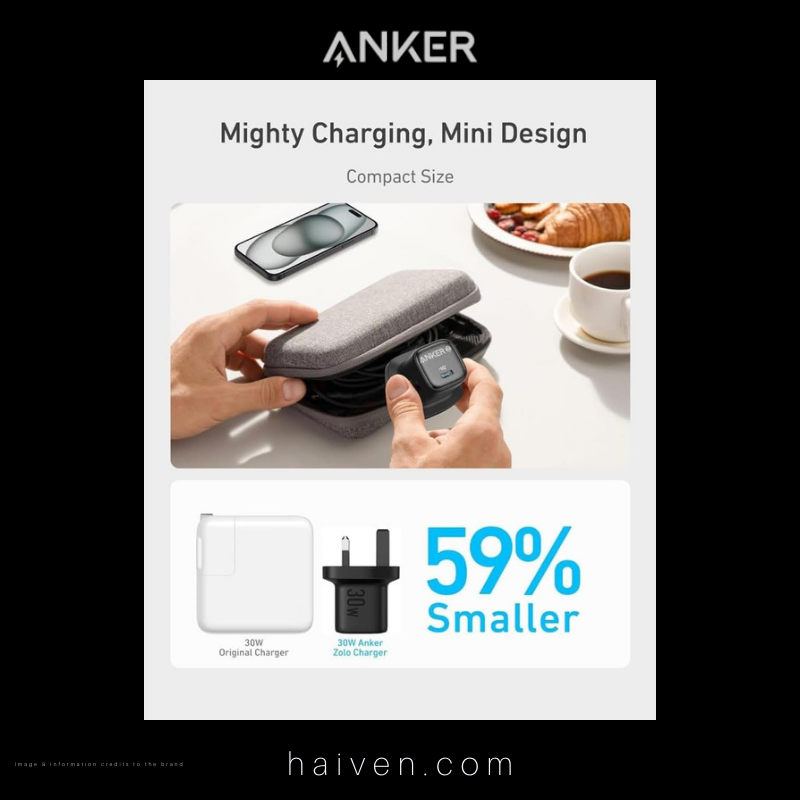 Anker Zolo Charger A2698K21 30W PD 3.0 White