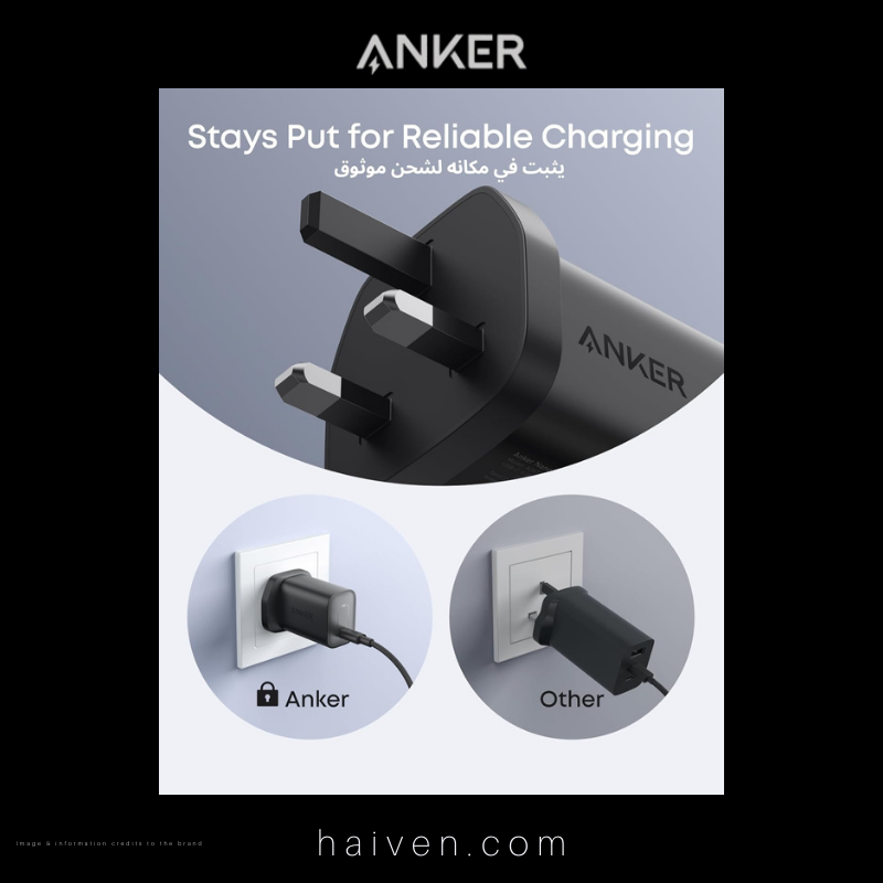 Anker Nano Charger 100W 6ft USB-C to USB-C Cable Black