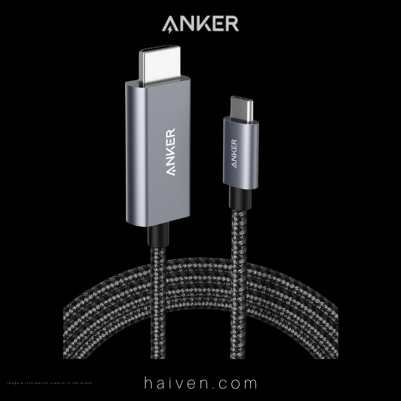 Anker USB-C to HDMI Nylon Cable 6ft Black