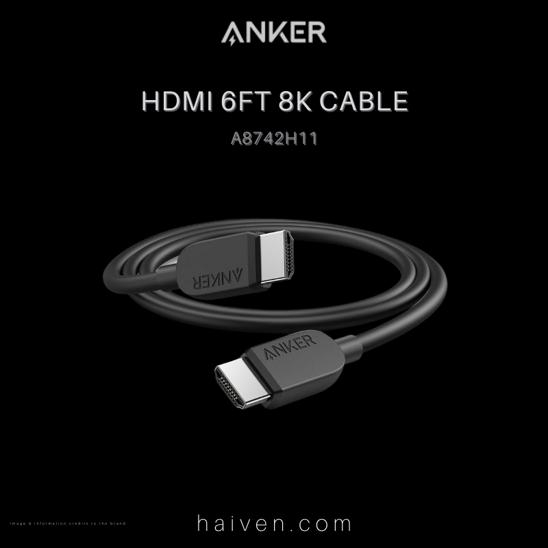 Anker Cable A8742H11 HDMI 6ft 8K Black