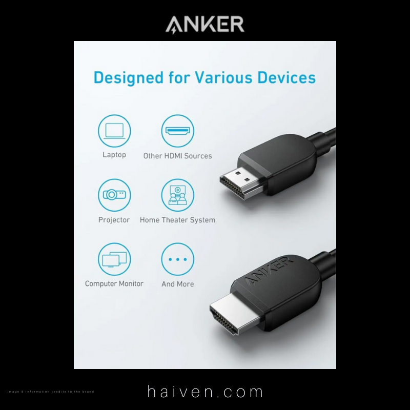 Anker Cable A8742H11 HDMI 6ft 8K Black