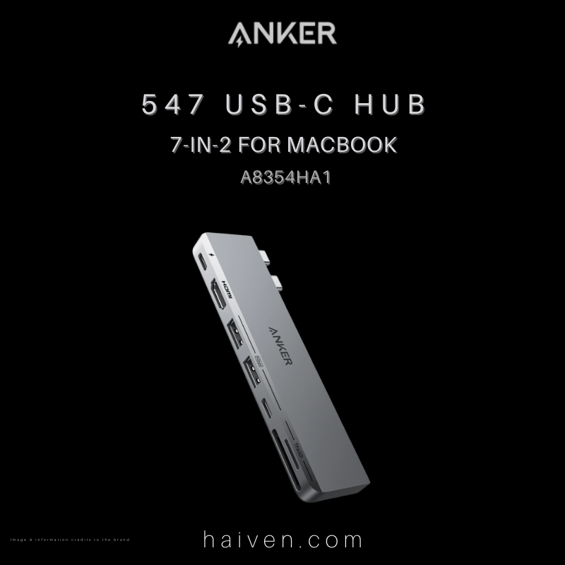 Anker 547 USB-C Hub A8354HA1 7-in-2 Gray
