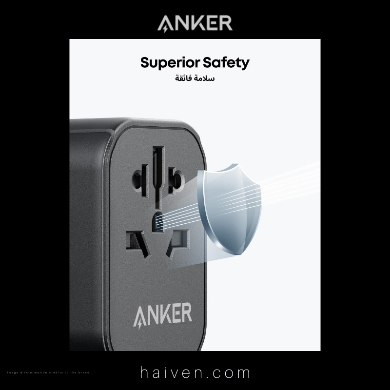 Anker PowerExtend Travel Adapter A9212K11 USB-C 30W Black