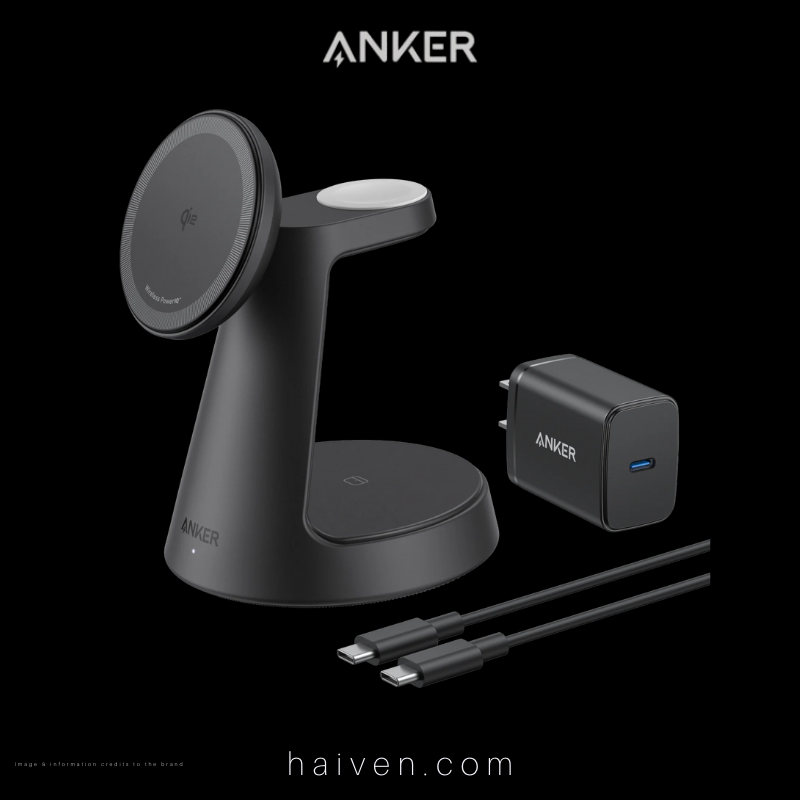 Anker MagGo Wireless Charging Station B25M4V11 3-in-1 Dock Stand